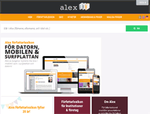 Tablet Screenshot of alex.se